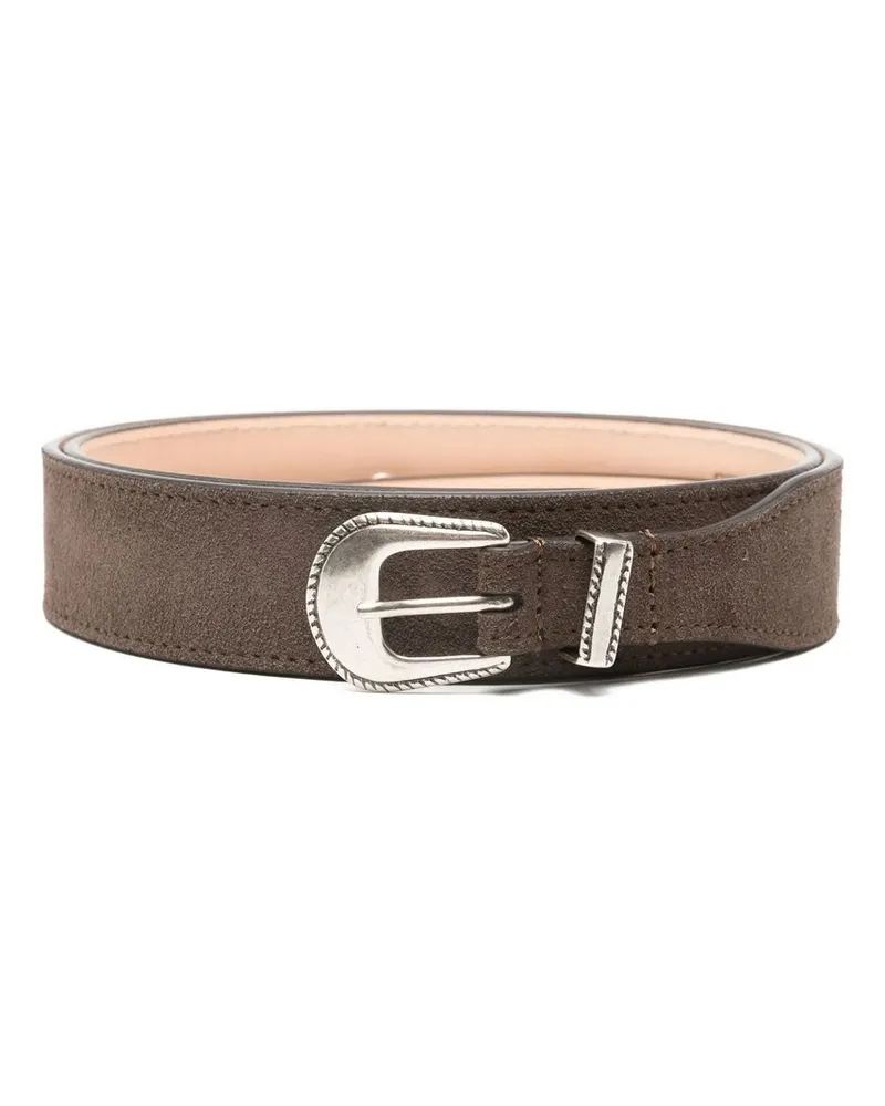 PAURA Eduardo Belt With Studs Braun