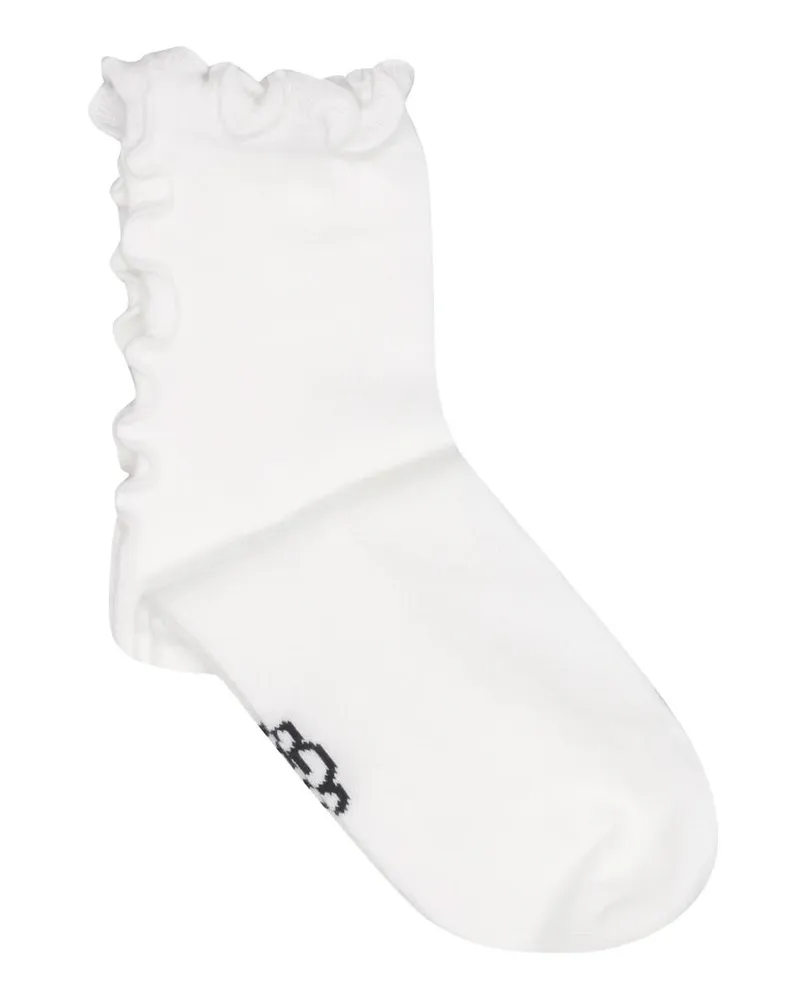 UGG Karsyn Lettuce Edge Quarter Socks Weiß
