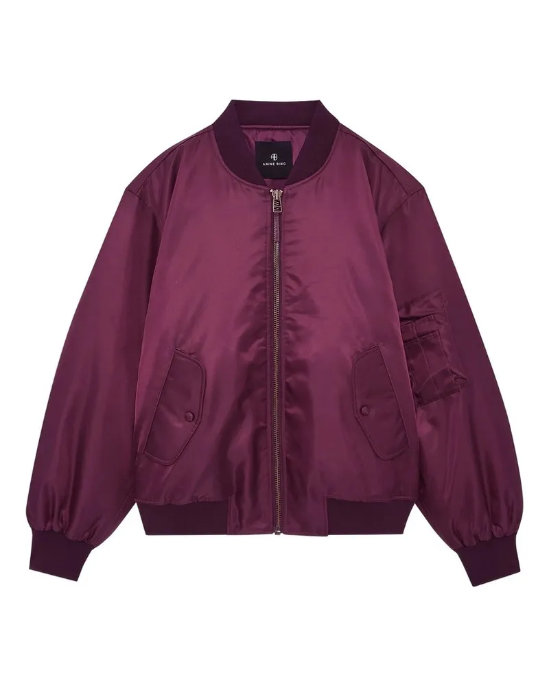 Anine Bing Leon Bomber - Fig Bordeaux
