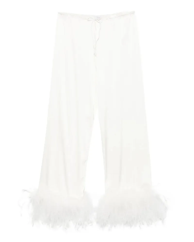 Oséree Bridal Satin Pants Plumage Grau