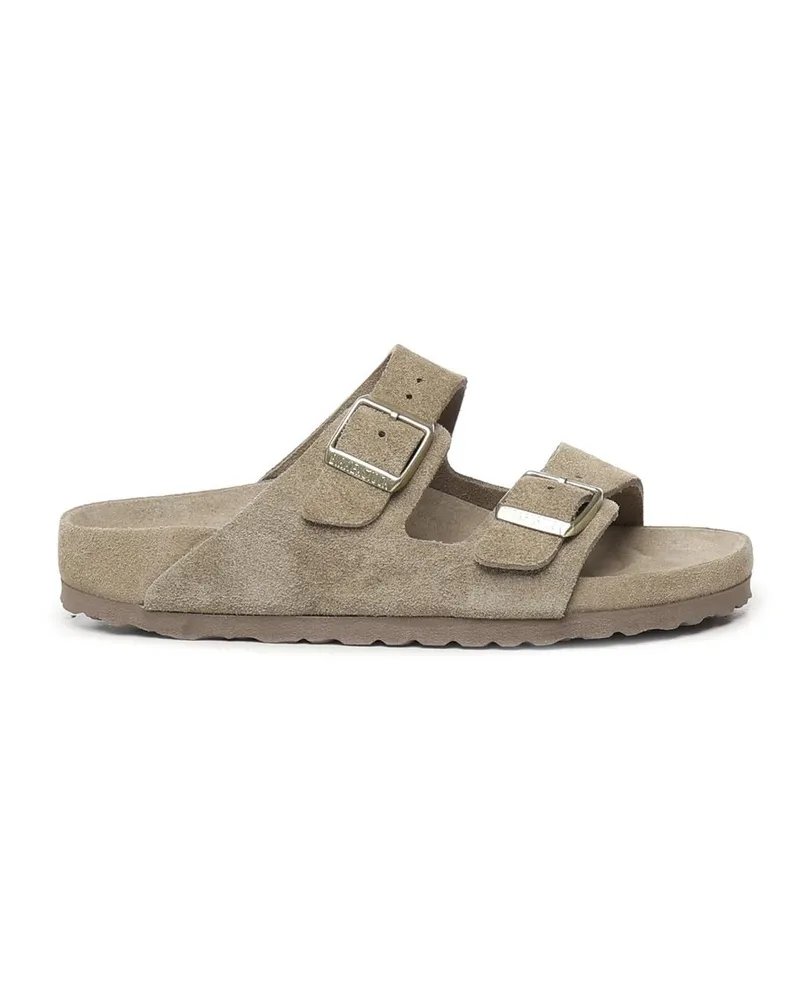 Birkenstock Arizona Exq Taupe, Suede Leather Grau