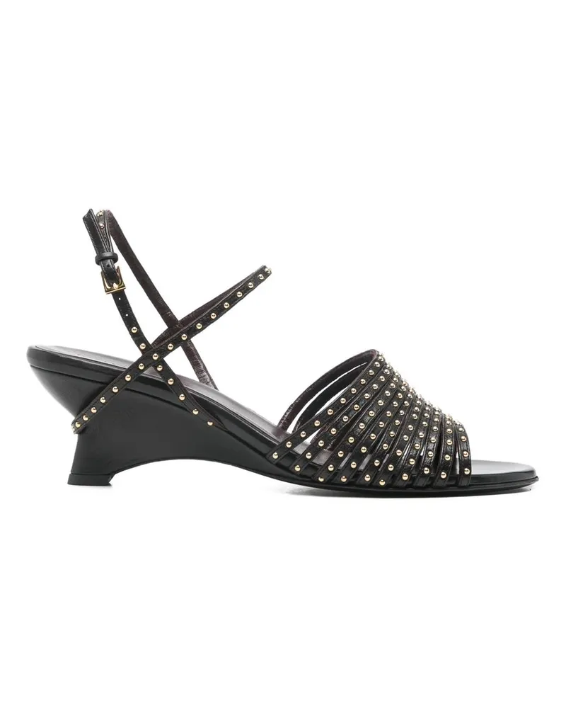 KHAITE Drew Sandal w/ Studs 55 Schwarz