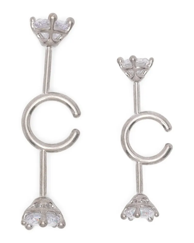 PANCONESI Diamanti Spina Ear Cuffs Silber