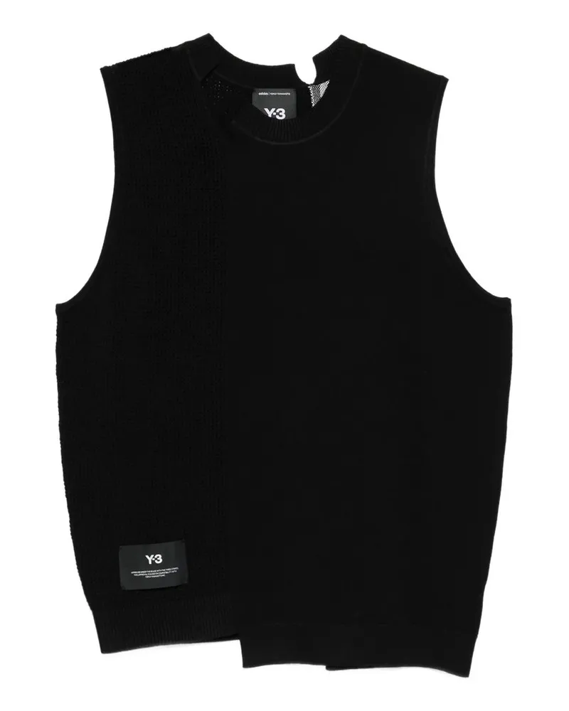 Y-3 Gfx Knit Vest Schwarz
