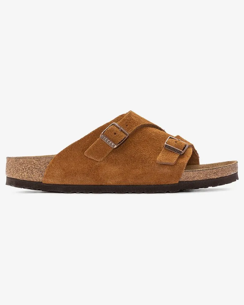 Birkenstock Zürich Mink, Suede Leather 1023891 Braun