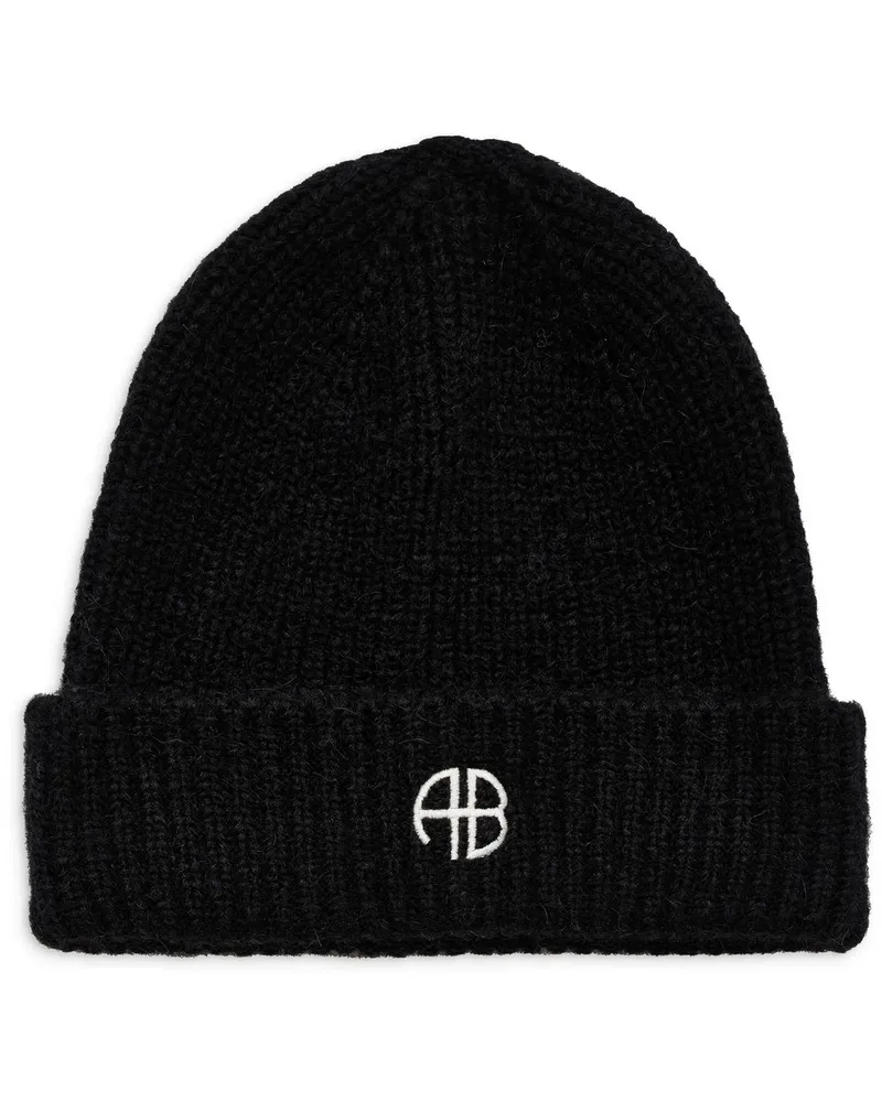 Anine Bing Elia Beanie - Black Schwarz
