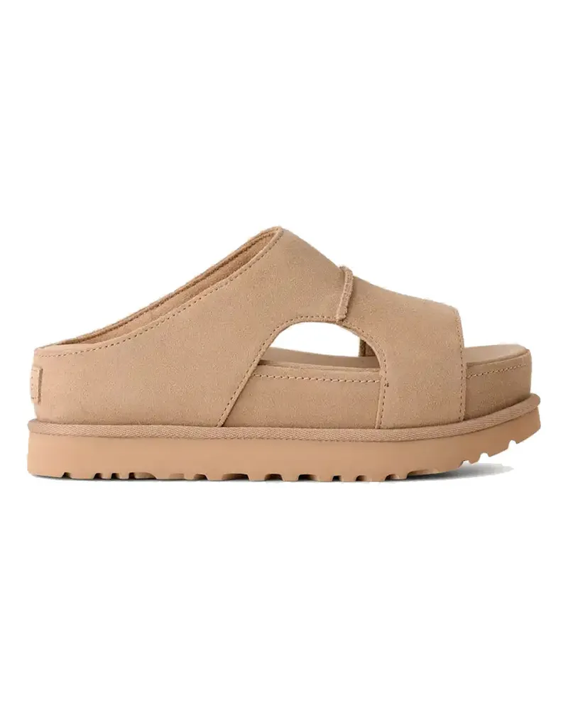 UGG Goldenstar hi Cutout Slide Cognac Braun