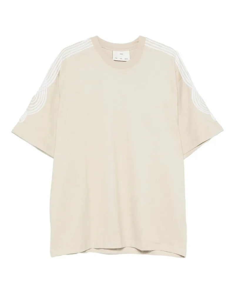 Song For The Mute applique`` Gym Tee Beige