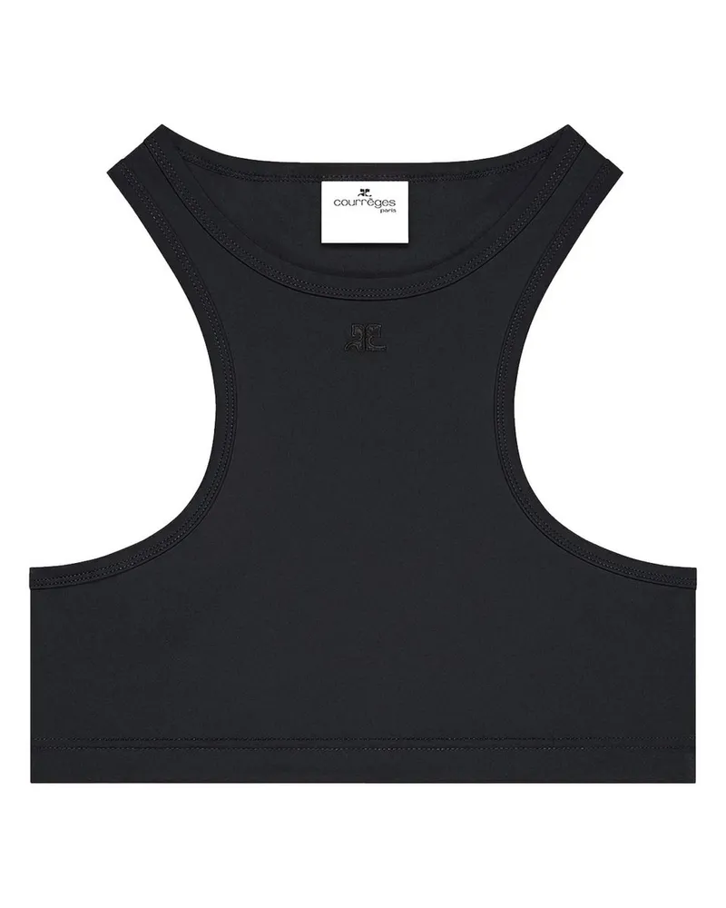 Courrèges Top Nero Schwarz