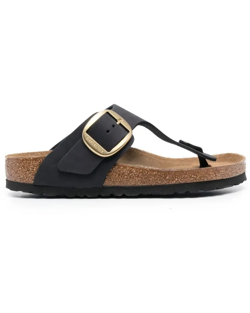 Birkenstock Gizeh Big Buckle Black, Nubuck Leather 1024019 Schwarz