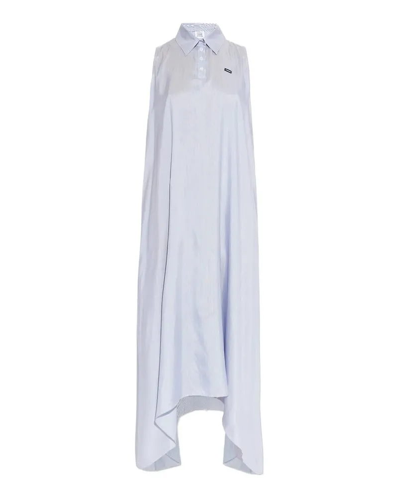 VETEMENTS Summer Shirt Dress Blau