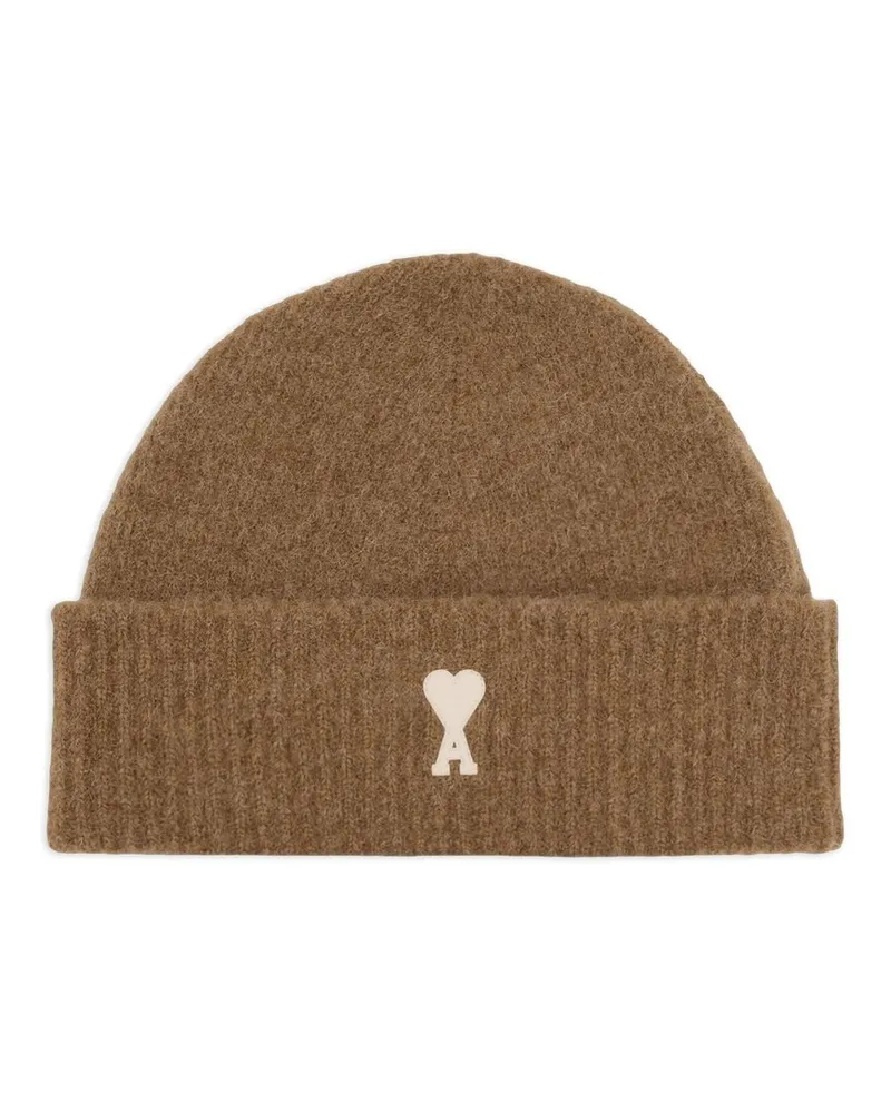 AMI Paris Beanie Adc Braun
