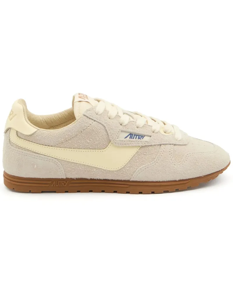 AUTRY Windspin Low Woman Suede/leat Beige