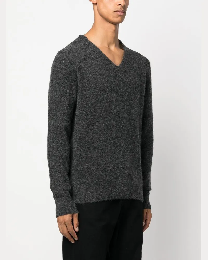 Ballantyne Pullover mit V-Ausschnitt Grau