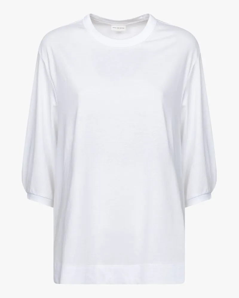 Dries van Noten Herissa 3600wk.ss.t-shirt Black Weiß