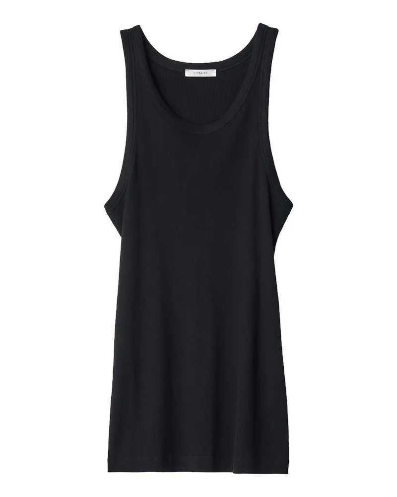 Christophe Lemaire Ribbed Tank Top Ts0035.lj1067 Schwarz