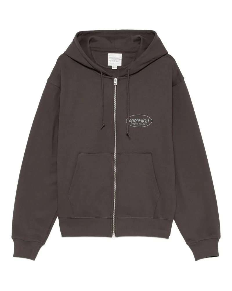 GRAMICCI Original Freedom Zip Hooded Sweatshirt Braun