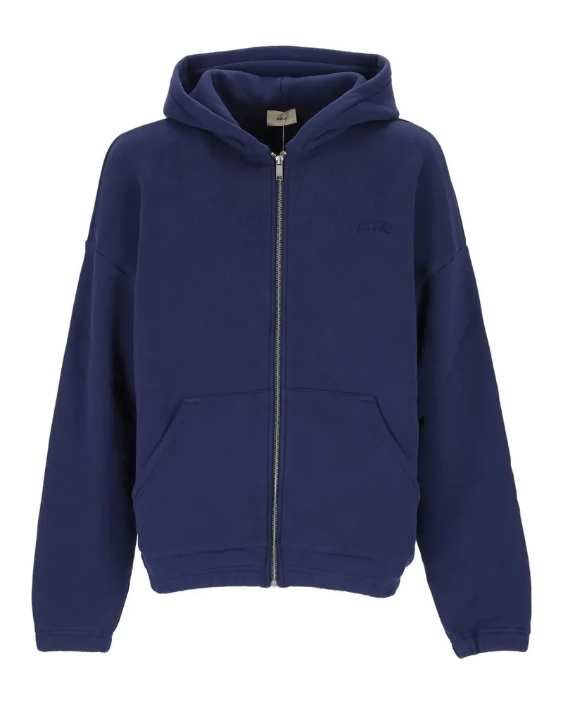 AUTRY Hoodie Zip Main Unisex Heavy Jers Luster Blau
