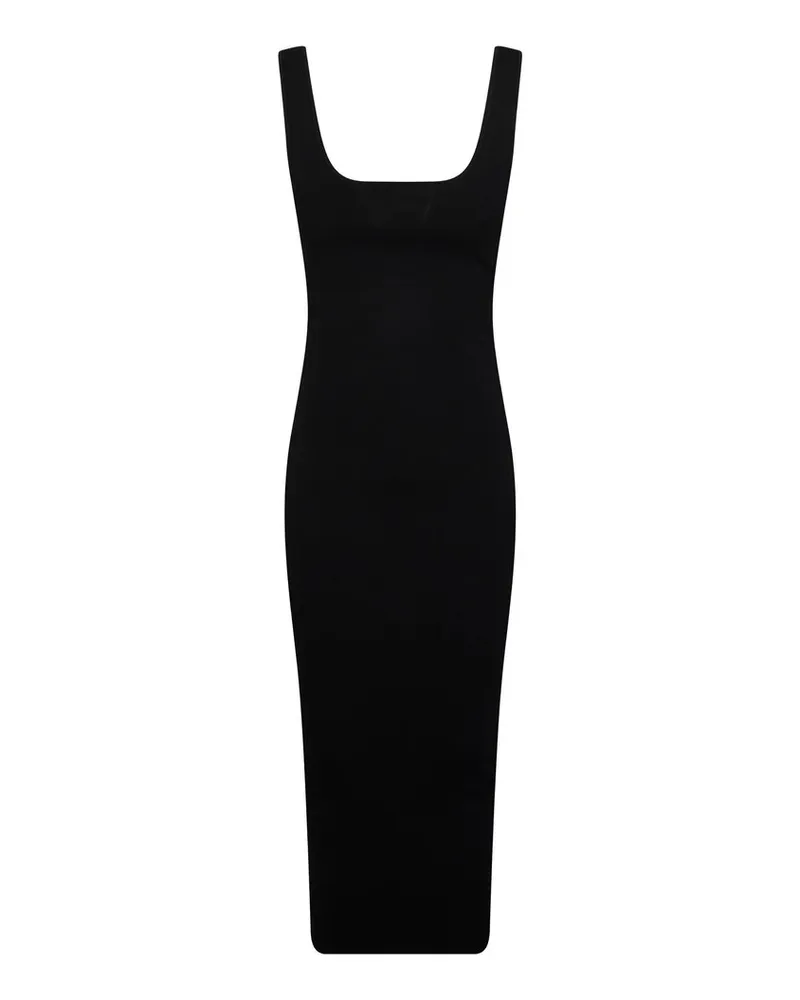 Entire Studios Square Neck Knit Midi Schwarz