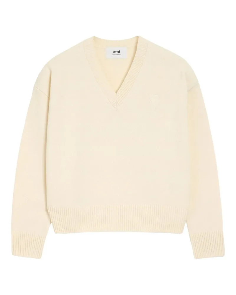 AMI Paris Sweater Adc Beige