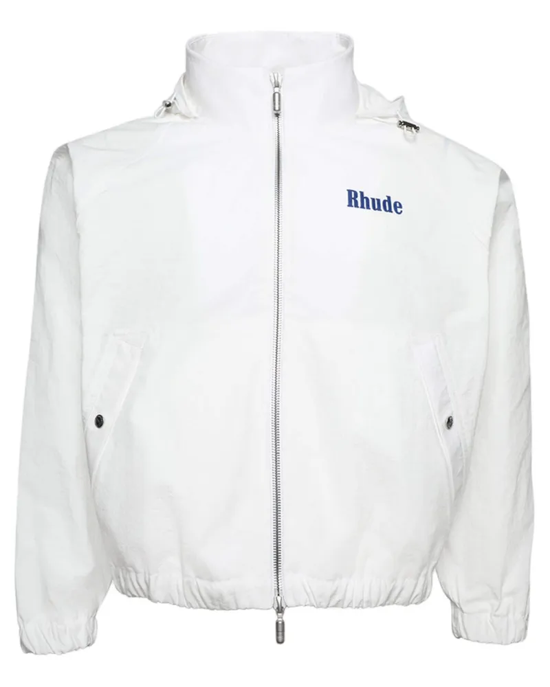 RHUDE Palm Track Jacket Rhps24ja11005302 Weiß