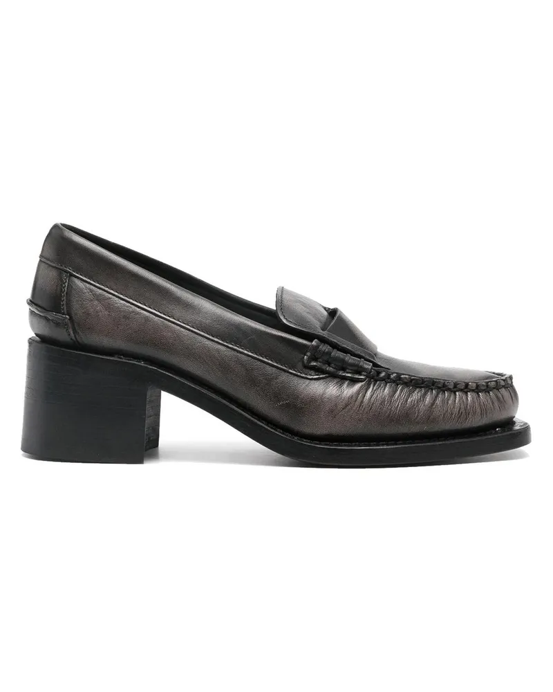 HEREU Heeled Slip on-SINEU HEELED DUOTONE BLACK GREY Schwarz