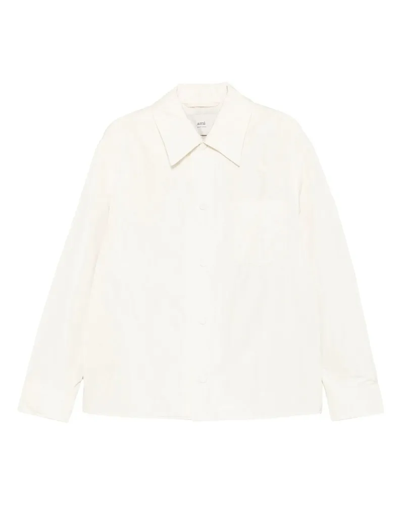 AMI Paris Jacket Padded Adc Overshirt Beige