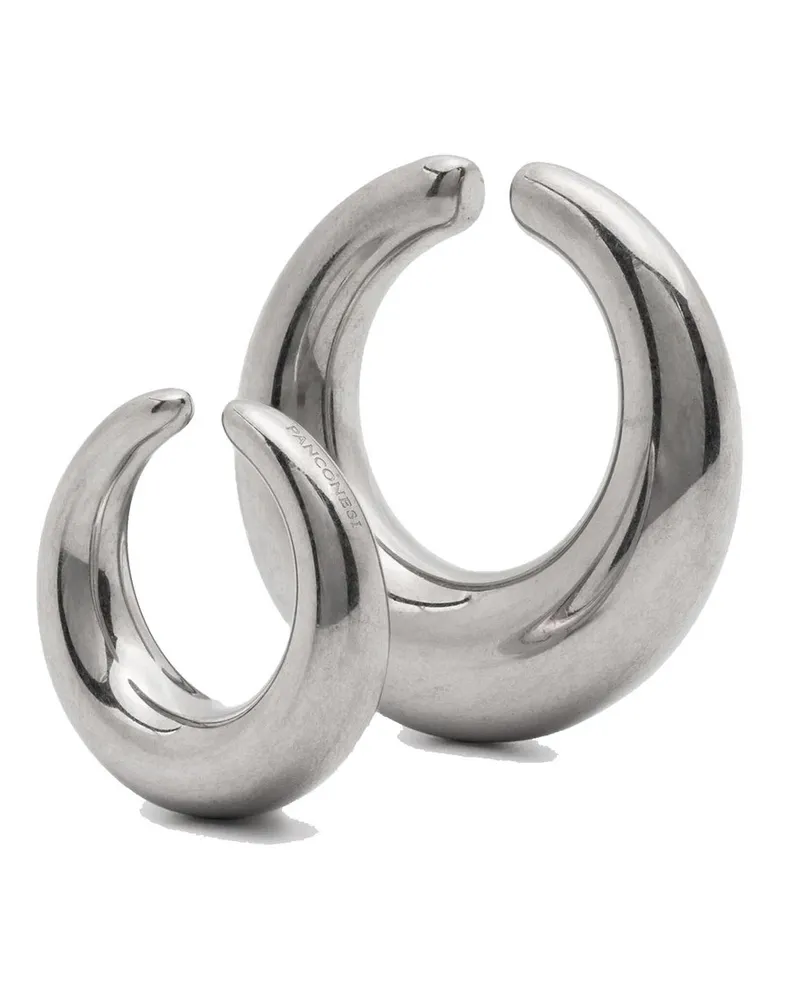 PANCONESI Circle Cuffs Argento Orange