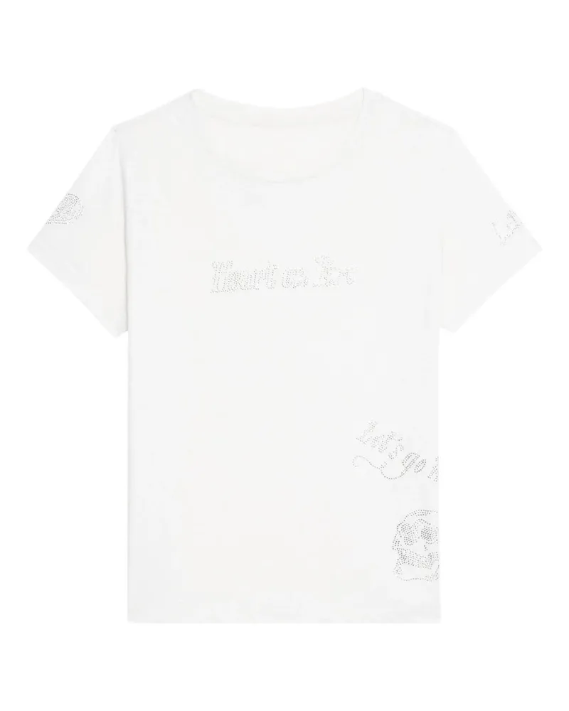 Zadig & Voltaire Alys Pcl Multicusto Strass Weiß