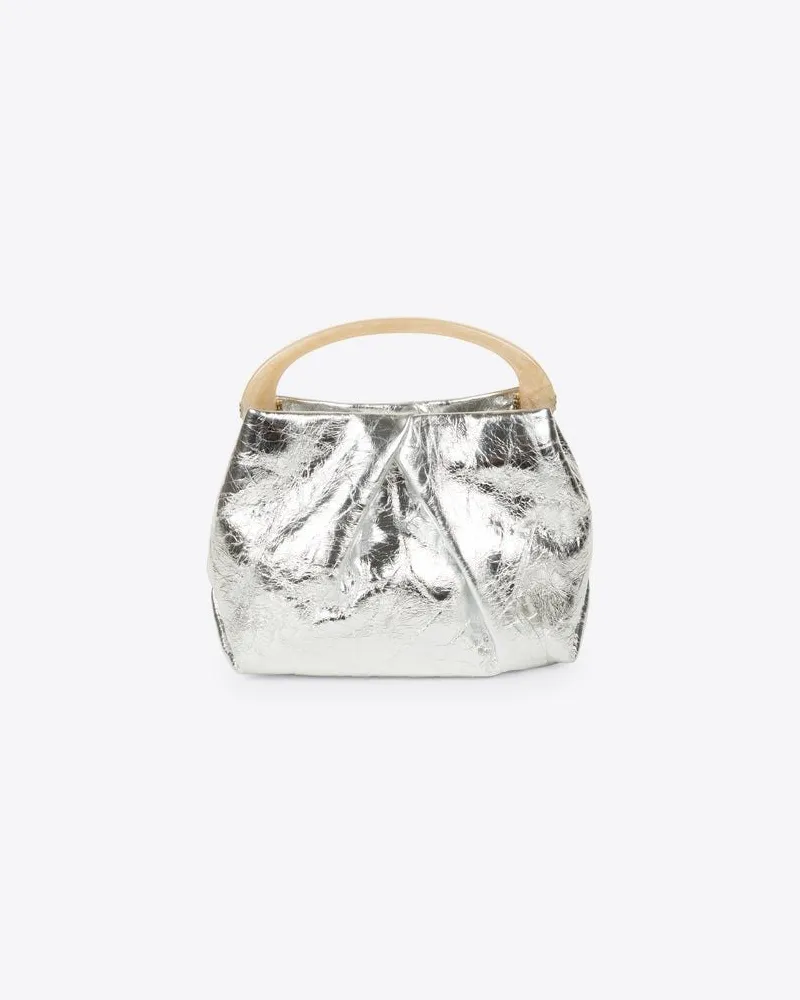 Dries van Noten Crisp709-207 W.l.bag Sil Silber