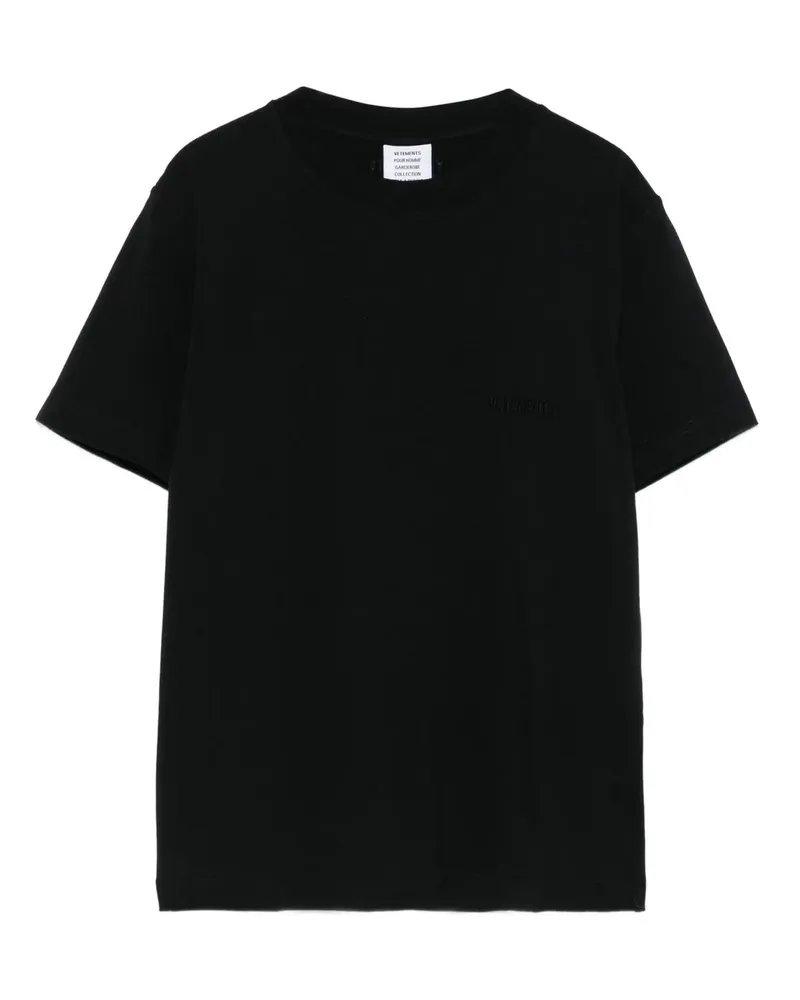 VETEMENTS Logo Fitted t Shirt Men Schwarz