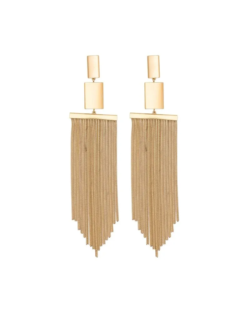 Isabel Marant Fringe Earrings Gelb