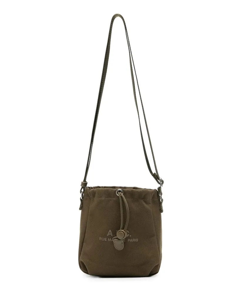 A.P.C. Crossbody Pouch Backstage Grün
