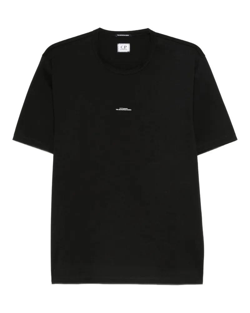 C.P. Company T-shirts Short Sleeve in Mercerized Jersey Schwarz