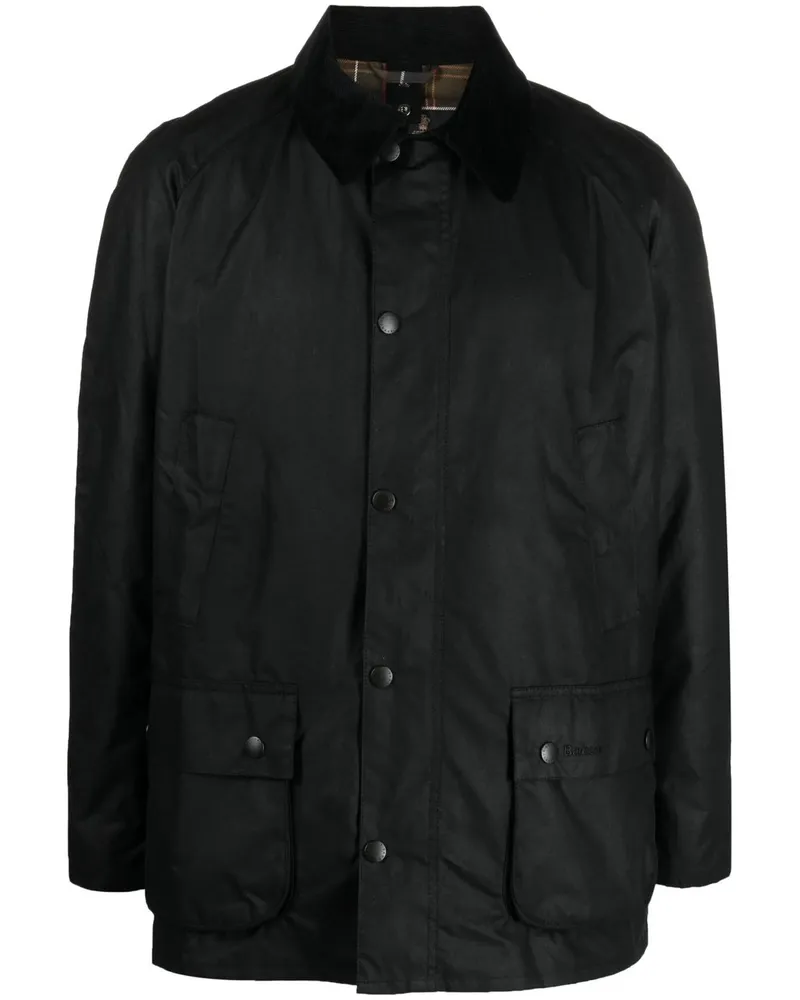Barbour Ashby Wax Jacket Schwarz