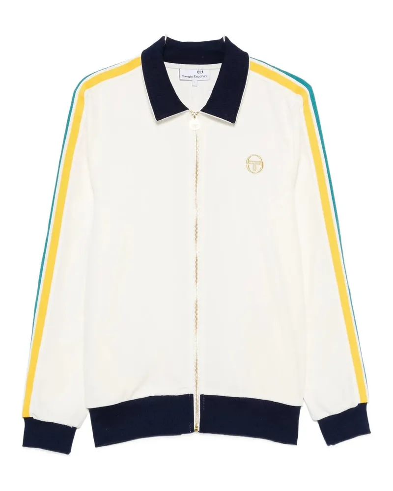 Sergio Tacchini Monte Velour Track Jacket Weiß