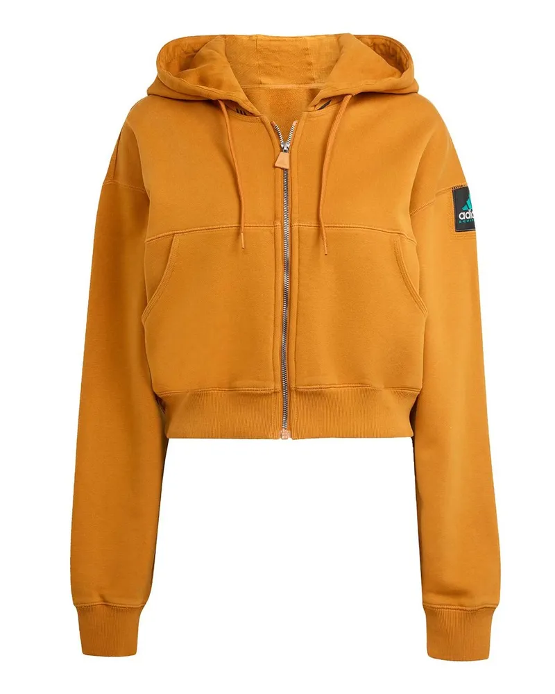 adidas Cropped Hoodie Braun