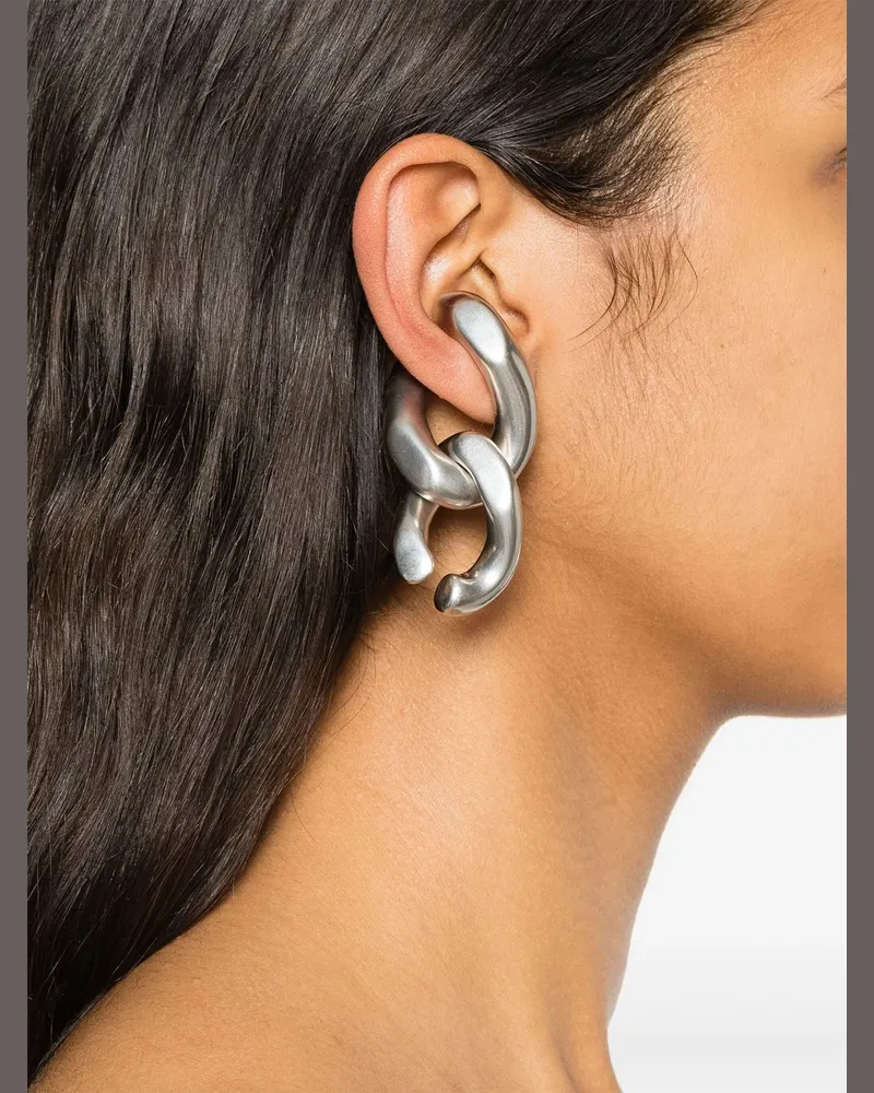 PANCONESI Catena Double Ear Cuff S25ea005p Grau