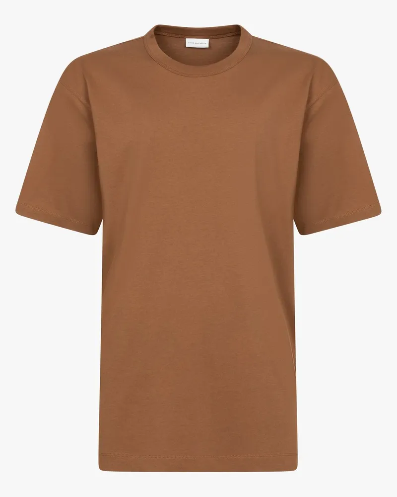 Dries van Noten 01910 Heer 2600 M.k.ss.t Shirt Braun