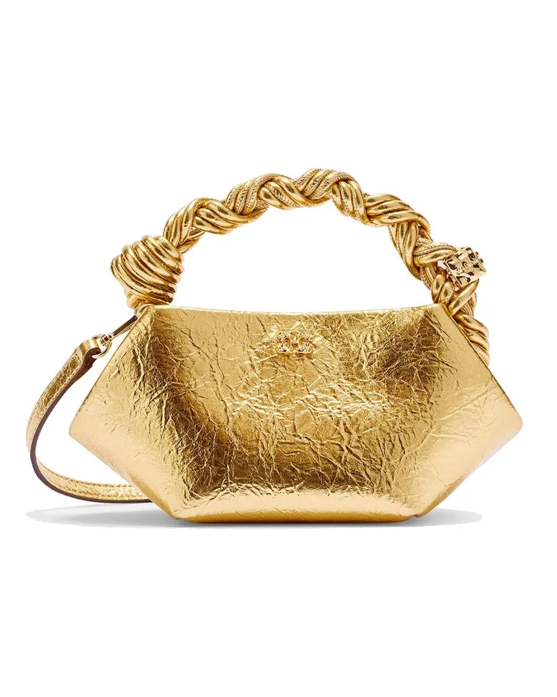 Ganni Bou Mini Crushed Gold