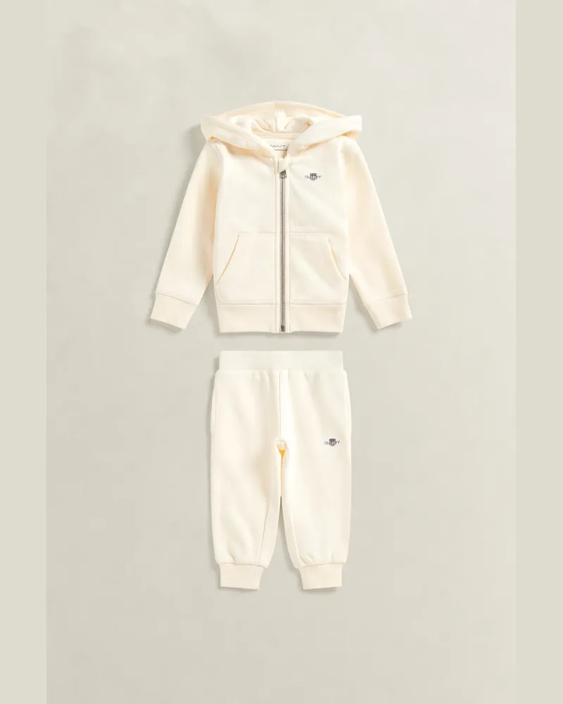 Gant Kinder Girls Shield Sweatjacke und Sweathose im Set CREAM Cream