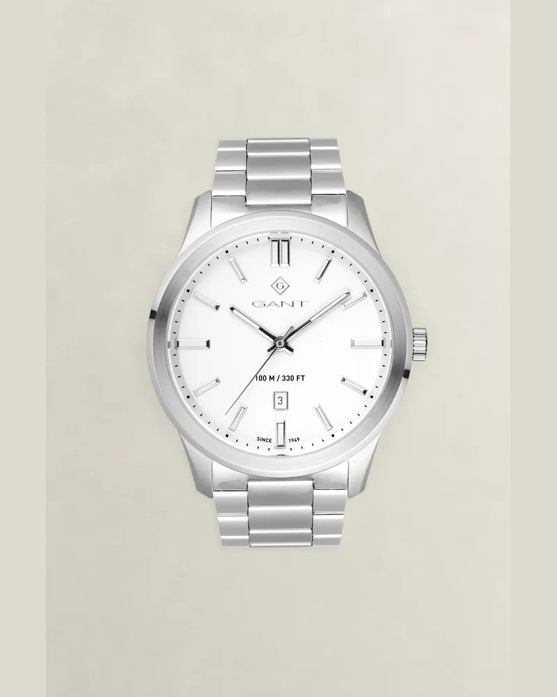 Gant Herren Bridgeton Armbanduhr Weiß Weiß