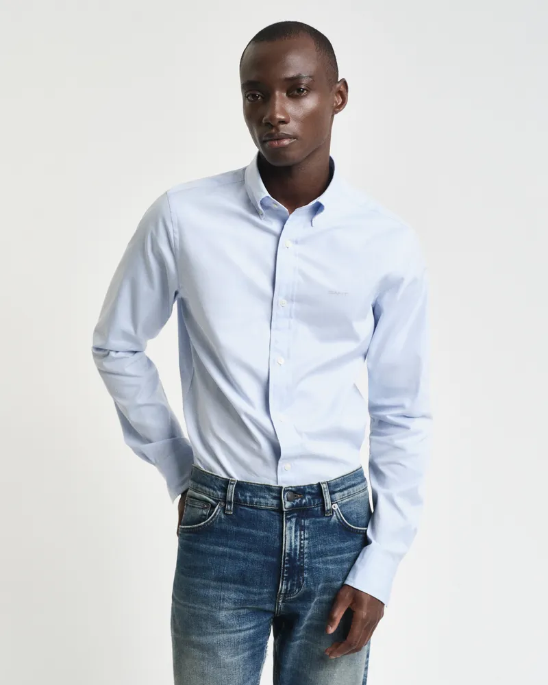 Gant Herren Slim Fit Pinpoint Oxford-Hemd 