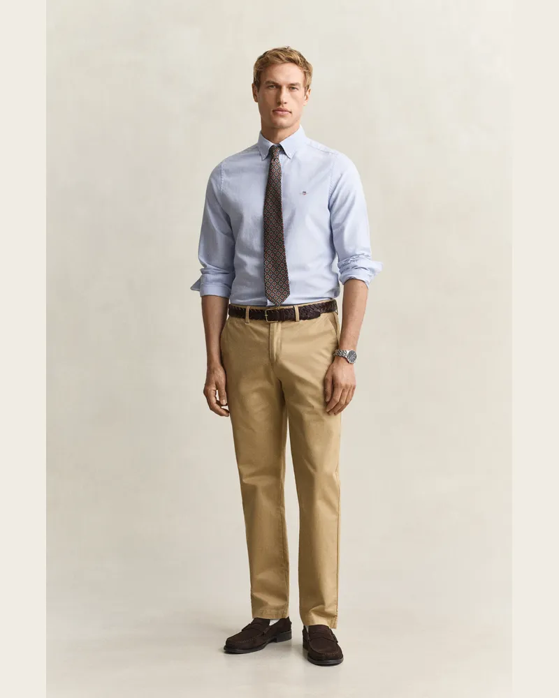Gant Herren Elegante Regular Fit Chinohose DARK KHAKI Dark