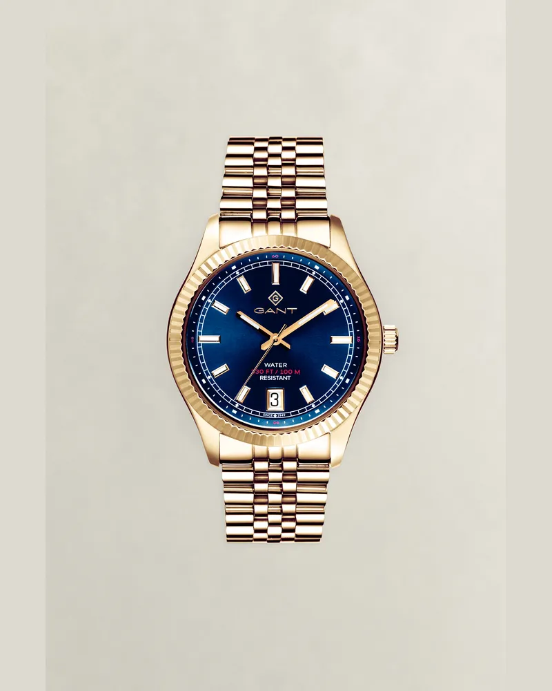 Gant Herren Sussex 44 Armbanduhr BOLD Blau Bold
