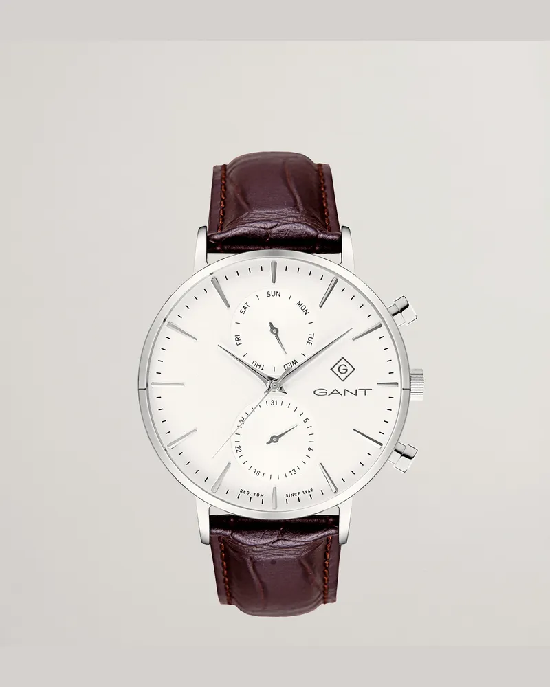 Gant Herren Park Hill Day-Date II Watch Weiß Weiß