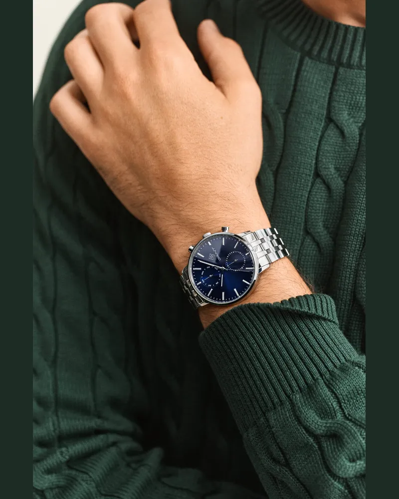 Gant Herren Archive Park Hill Day-Date Armbanduhr Schwarz Schwarz