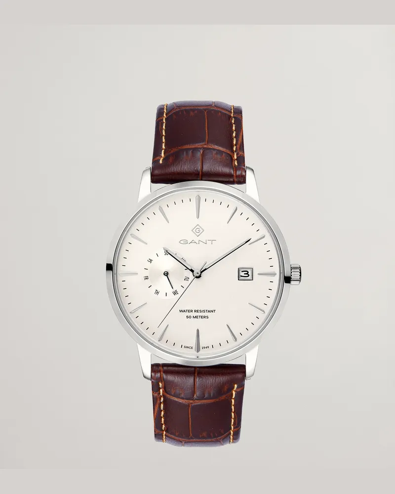 Gant Herren East Hill Armbanduhr Weiß Weiß
