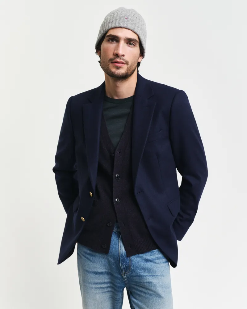 Gant Herren Club Sakko aus Wollflanell 