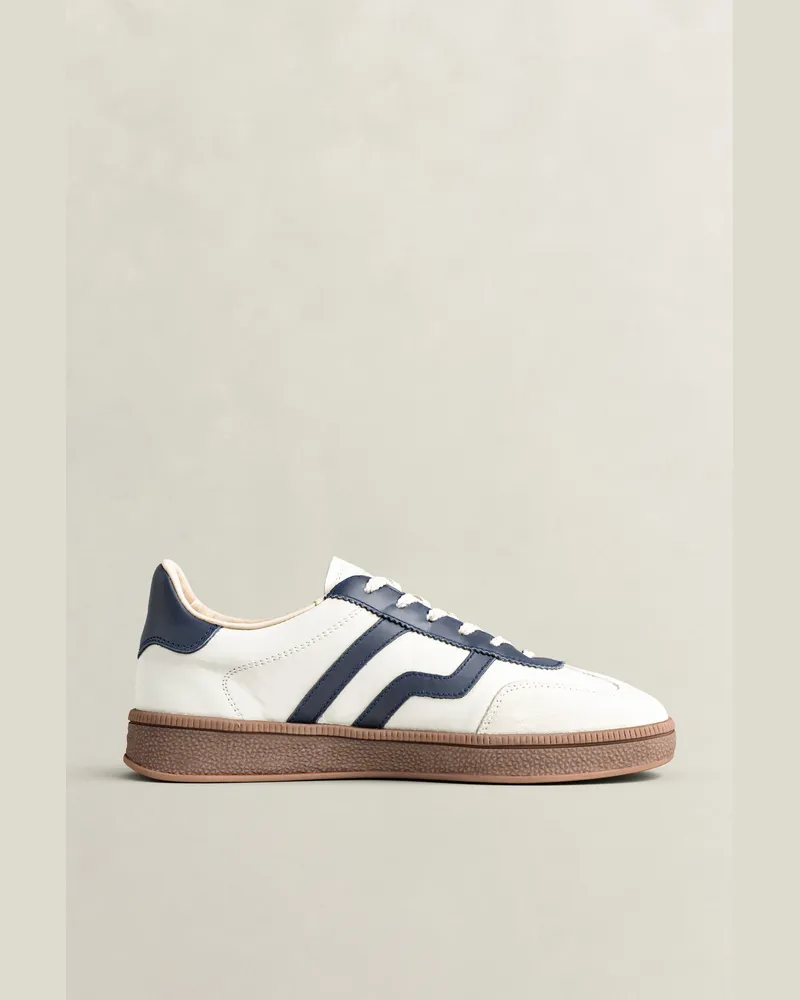 Gant Damen Cuzima Sneaker aus Veloursleder CREAMED Weiß Creamed